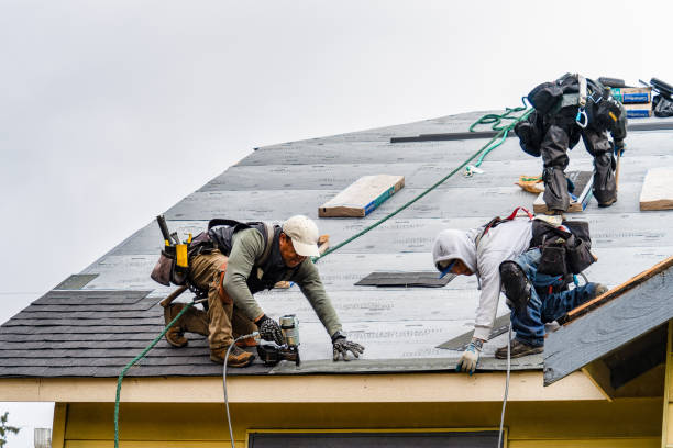 Professional Gutter Installation technician working in Moorhead, MN